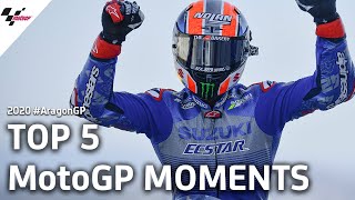 Top 5 MotoGP Moments | 2020 #AragonGP