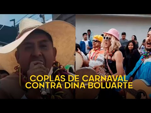 Comparsas de Arequipa, Ayacucho y Cajamarca crean coplas de carnaval contra Dina Boluarte