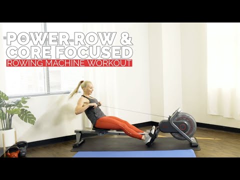 15 Min All-Out Power Rows & Core-Focused Rowing Machine Workout