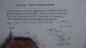 Heading Velocity Vector Application
