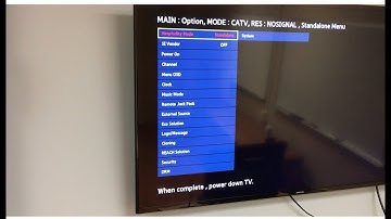 How to unlock hotel Samsung TV menu.