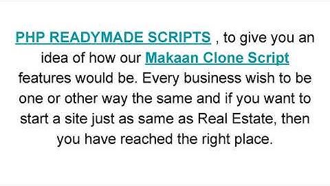 Makaan Clone Script