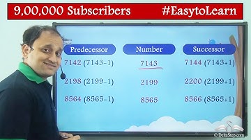 Predecessor and Successor | Numbers | Class 3 | CBSE | NCERT | ICSE