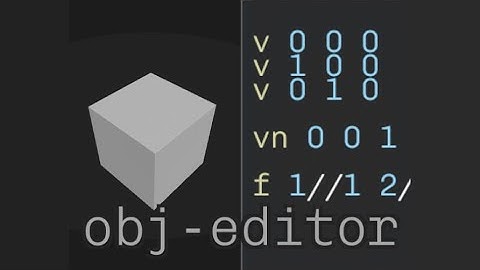 Text-Based 3D Model Editor. (+ download)