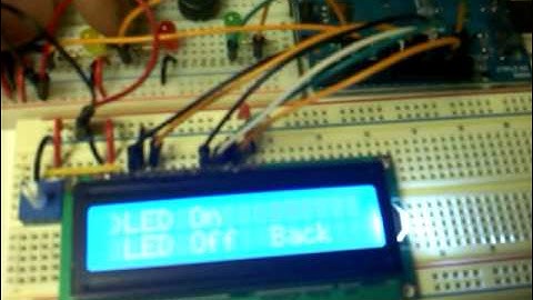 Simple menu for arduino