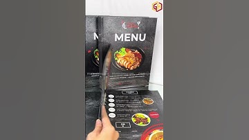 Một chút sang trọng với menu có chất liệu bìa cứng gáy còng chắc chắn #menunhahang  #menuviral