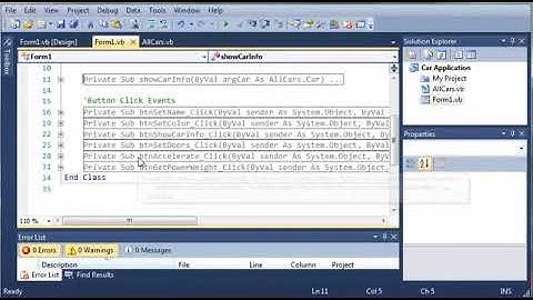 Visual Basic Tutorial   113   Car Part 8 Polymorphism
