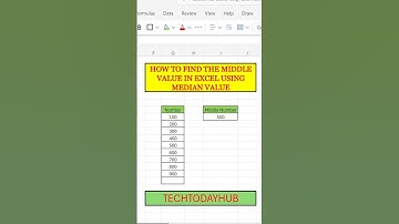 EXCEL MEDIAN FORMULA: FIND THE MIDDLE VALUE IN SECONDS! #excel #trending #exceltips #shorts