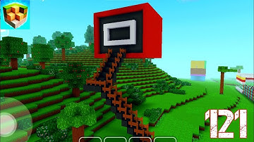 Squid Room in Sky | Block Craft: 3D Building Simulator Games For Free | Gameplay 121