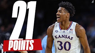 Ochai Agbaji Drains 6 Threes To Send KU To NCAA Championship | 21 Points