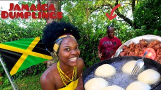 Why he had to teach me this before visiting JAMAICA🇯🇲 (Boil Dumplings)@Jamaicanuncle in Africa!!