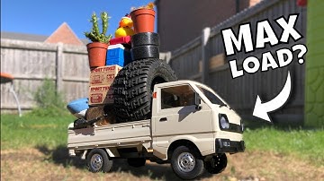 How much load can this RC Kei Truck take! WPL D12 Load Test Suzuki Carry
