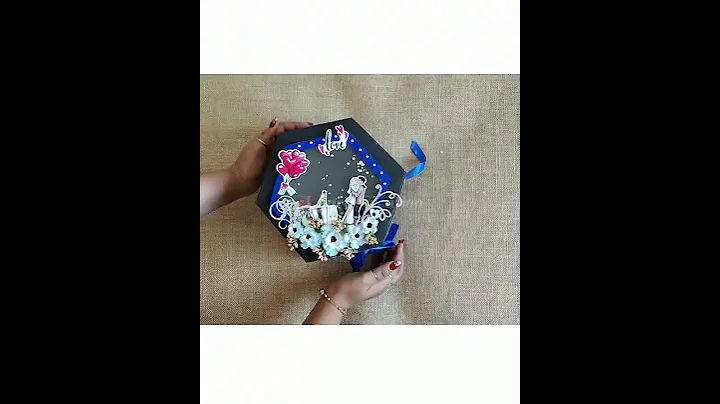 Beautiful Hexagon Chocolate Explosion Box for Birthday Gift #Shorts