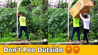 Box Wrapping Prank on People WHO PEE  PUBLICLY | Part 2|Box Wrapping Prank | Prakash Peswani Prank |