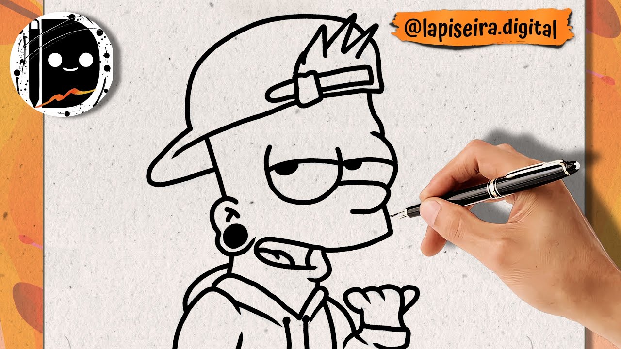 COMO DESENHAR O BART SIMPSON, How To Draw Bart Simpson