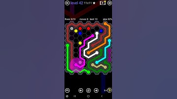 How To Solve Flow Free Hexes 11x11 Mania Level 42 Board Walk Through Solution Walkthrough