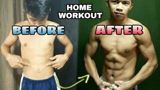 6 MONTHS BODY TRANSFORMATION | HOME WORKOUT