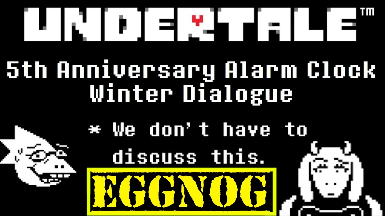 UNDERTALE 5th Anniversary Alarm Clock Winter Dialogue - Sans