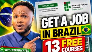 13 FREE Courses in Brazil That Could Help You Get a Job! 🇧🇷 IFSP COURSES