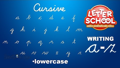 Learn Cursive Handwriting with 