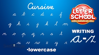 Learn Cursive Handwriting with 'Cursive Writing LetterSchool' - LOWERCASE ABC