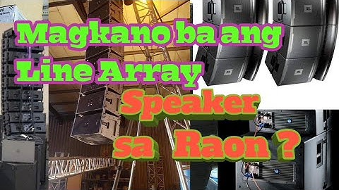 Magkano ba ang Line Array Speaker sa Raon?