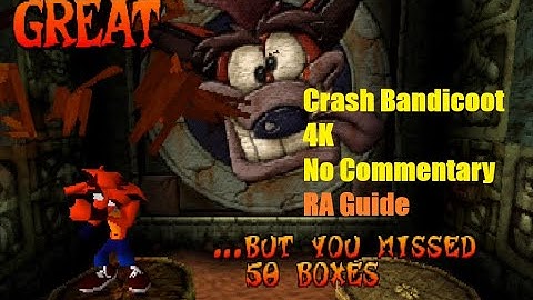 Crash Bandicoot - Retroachievement: Bandicoot Abuse on Templre Ruins (4K - No Commentary)