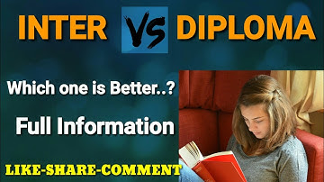 Difference between intermediate and Polytechnic | Intermediate Vs Polytechnic | Inter vs Diploma