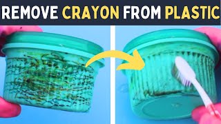 5 Effective Ways to Get Crayon Off of Plastic Items | House Keeper