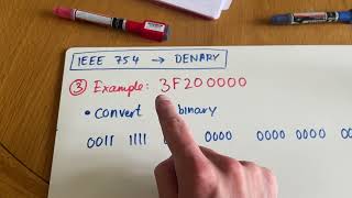 How to convert a binary or hexadecimal number in the IEEE-754 format into denary