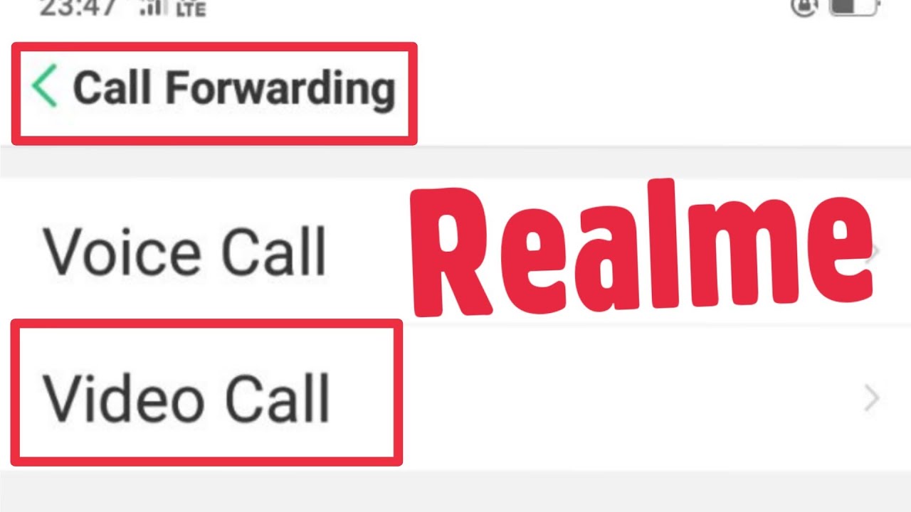 How To Enable, Disable Video Call Forwarding Carrier's Call Settings