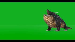 Green Screen Monster Dragon