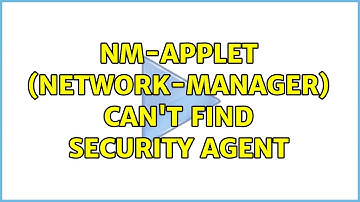 Ubuntu: nm-applet (network-manager) can