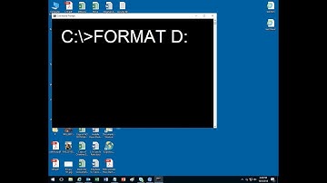 How to format HD/SD/USB drive with DOS/CMD command prompt