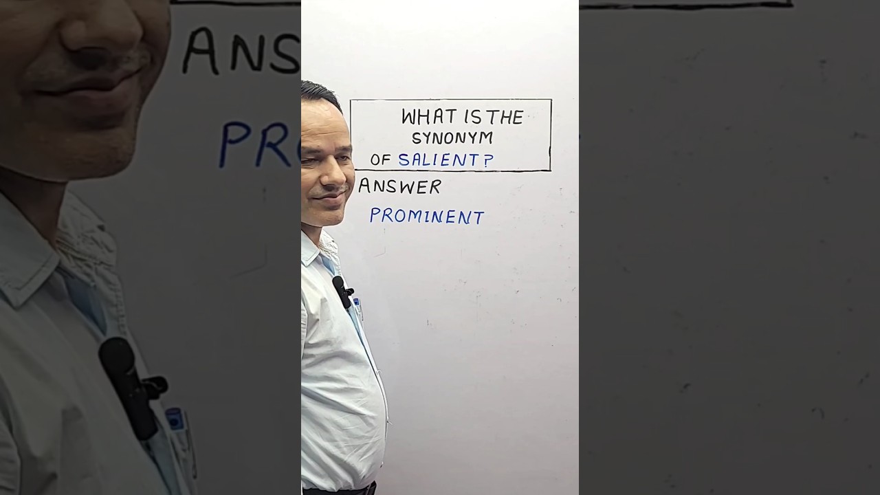 What is the Synonym of "Salient" in English? 🤔