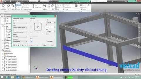 Thiết kế khung trong inventor professional 2016
