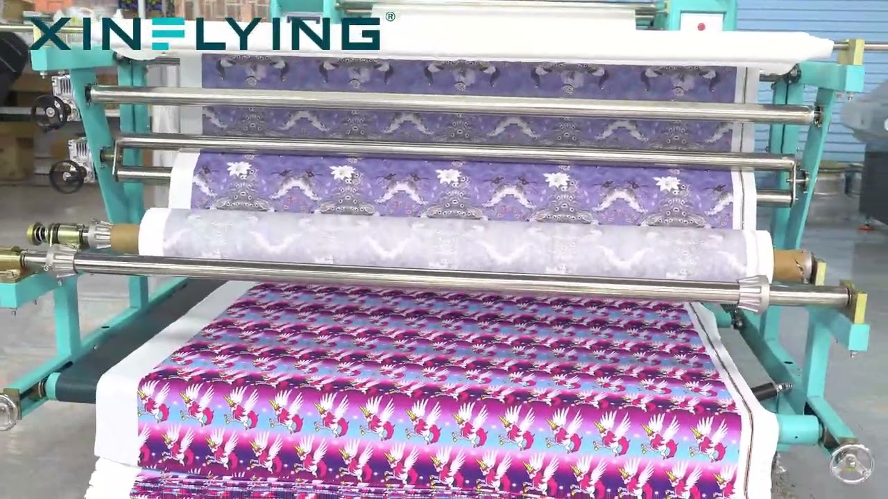 Automatic Polyester fabric roller heat transfer machine XINFLING