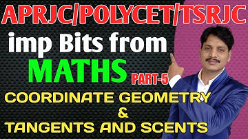 Polycet -2022(AP/TS)IAPRJC/TSRJCIMathsIBits from coordinate geometry |APRJC notification 2022