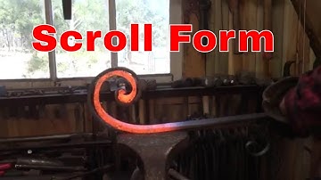 Making and using a simple scroll form - basic blacksmithing