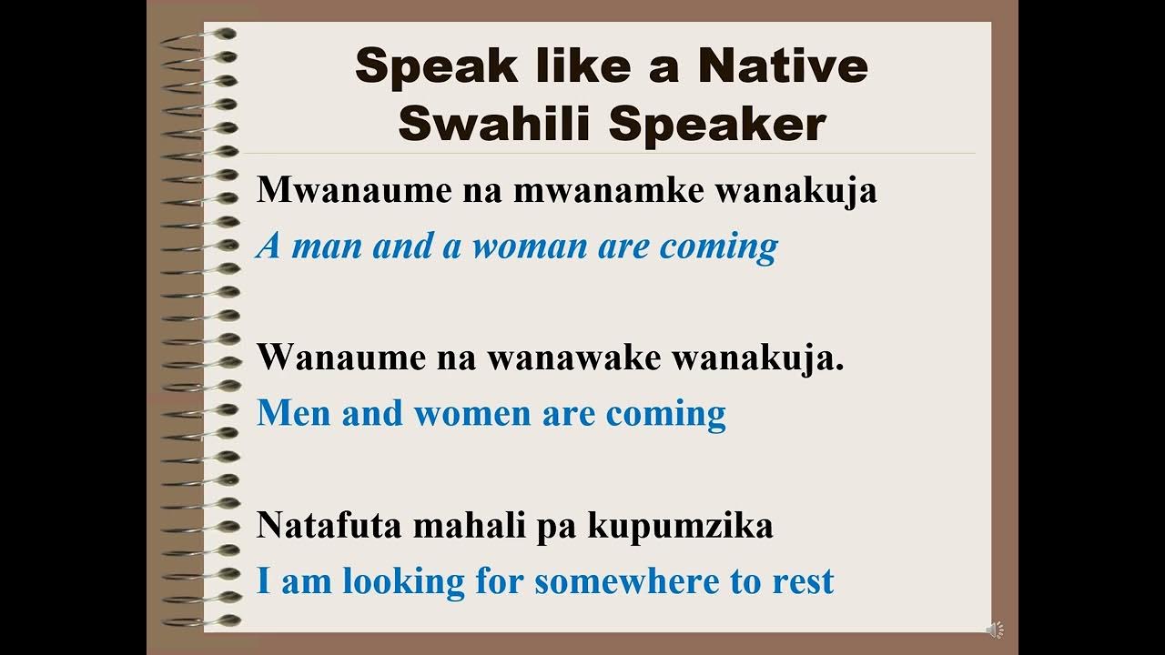Daily Swahili Phrases that Can Make You Speak Like a Native Speaker