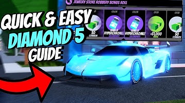 Quick & Easy Diamond Hyperchrome Level 5 Guide Using New Glitches in Roblox Jailbreak Season 27