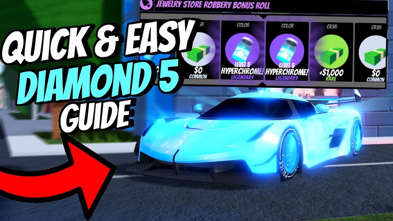 Quick & Easy Diamond Hyperchrome Level 5 Guide Using New Glitches in Roblox Jailbreak Season 27