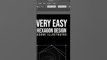 Very Easy Hexagon Design Adobe Illustrator #shortsfeed #shorts #ytshorts