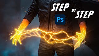 LIGHTNING POWER Effect in Photoshop | Tutorial