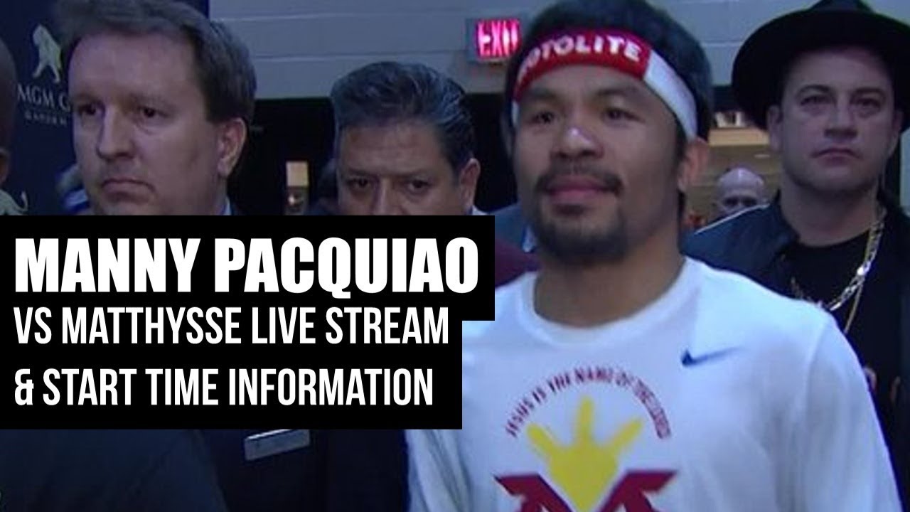 Pacquiao vs. Matthysse: Time, live stream info for fight that isn't on US TV