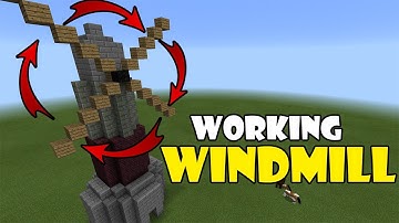 Working WINDMILL | Minecraft PE (Pocket Edition) MCPE Command Block