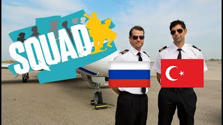 Russian pilot on the Turkish server in the SQUAD