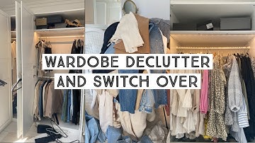WARDROBE DECLUTTER AND SWITCH OVER | SPRING SUMMER WARDROBE | Ruby Holley