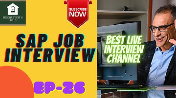 SAP JOB INTERVIEW - SAP BUSINESS ONE CONSULTANT
