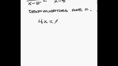 Solving Rational Equations Using Cross Products - Chapter 8